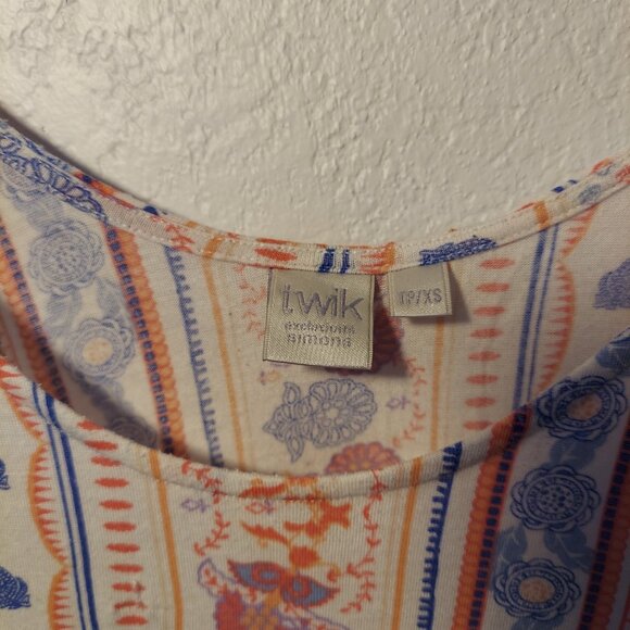 Twik Boho Striped Sleeveless Tank Top – Size XS - Picture 4 of 7